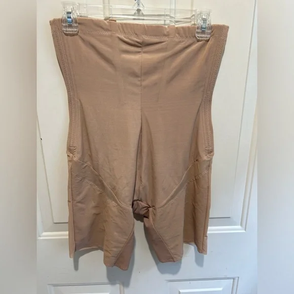 Set of 2 Honeylove Womens XL Sand Beige SuperPower Short w. Flexible Boning